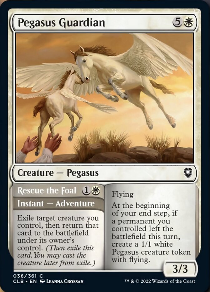 Pegasus Guardian // Rescue the Foal [Commander Legends: Battle for Baldur's Gate] | Rock City Comics