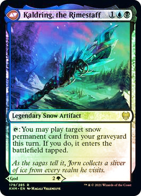 Jorn, God of Winter // Kaldring, the Rimestaff [Kaldheim Prerelease Promos] | Rock City Comics