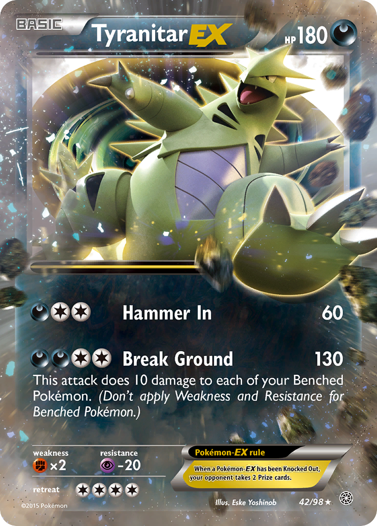 Tyranitar EX (42/98) [XY: Ancient Origins] | Rock City Comics