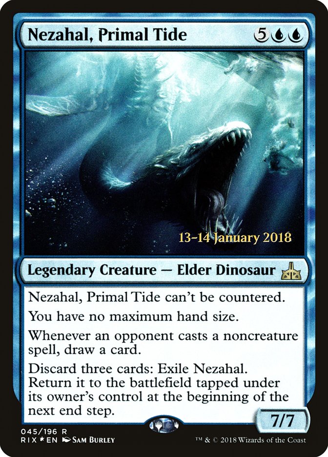 Nezahal, Primal Tide [Rivals of Ixalan Prerelease Promos] | Rock City Comics