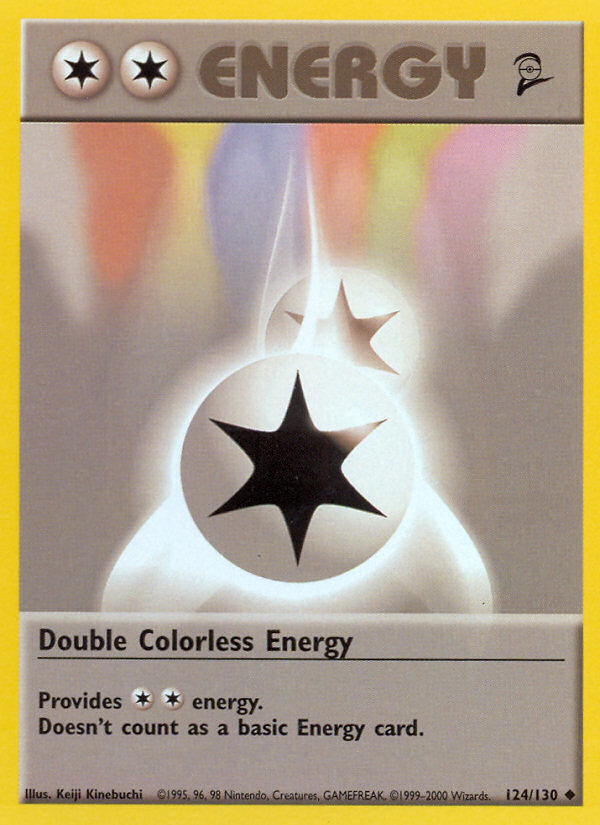 Double Colorless Energy (124/130) [Base Set 2] | Rock City Comics