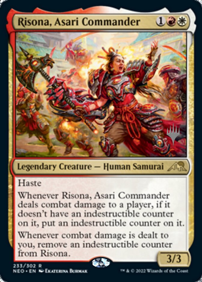 Risona, Asari Commander (Promo Pack) [Kamigawa: Neon Dynasty Promos] | Rock City Comics