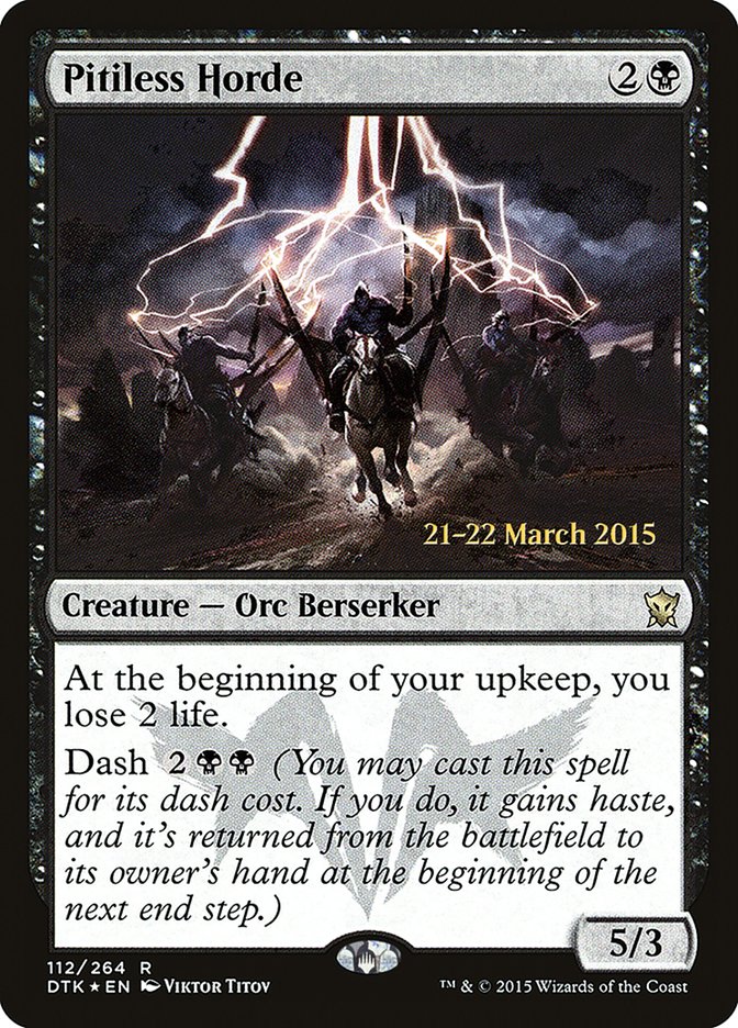 Pitiless Horde  [Dragons of Tarkir Prerelease Promos] | Rock City Comics