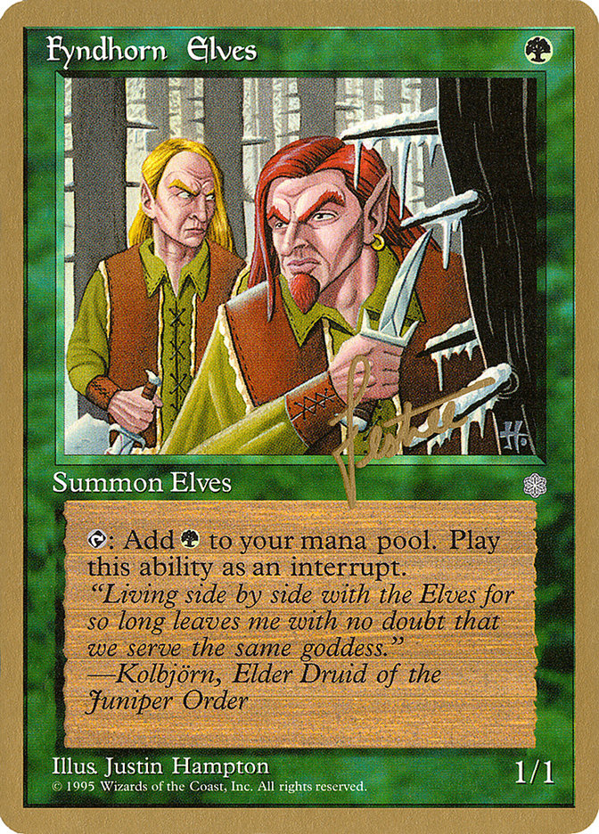 Fyndhorn Elves (Bertrand Lestree) [Pro Tour Collector Set] | Rock City Comics