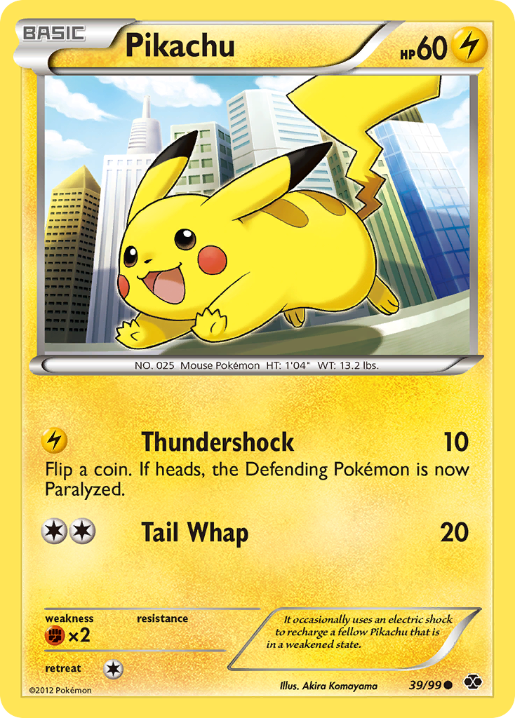 Pikachu (39/99) [Black & White: Next Destinies] | Rock City Comics