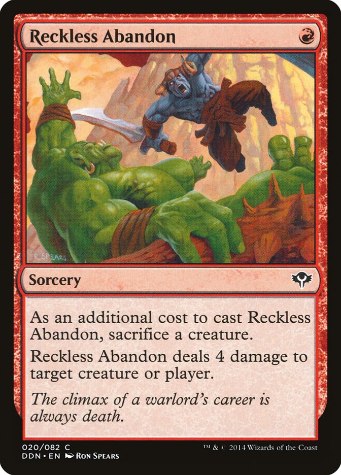 Reckless Abandon [Duel Decks: Speed vs. Cunning] | Rock City Comics