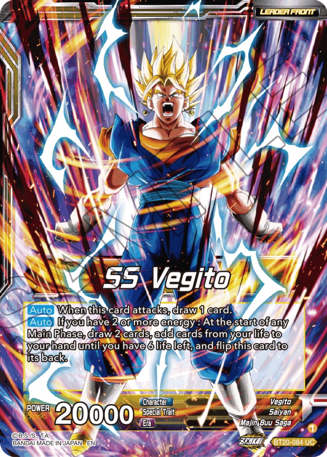 SS Vegito // Son Goku & Vegeta, Path to Victory (BT20-084) [Power Absorbed Prerelease Promos] | Rock City Comics