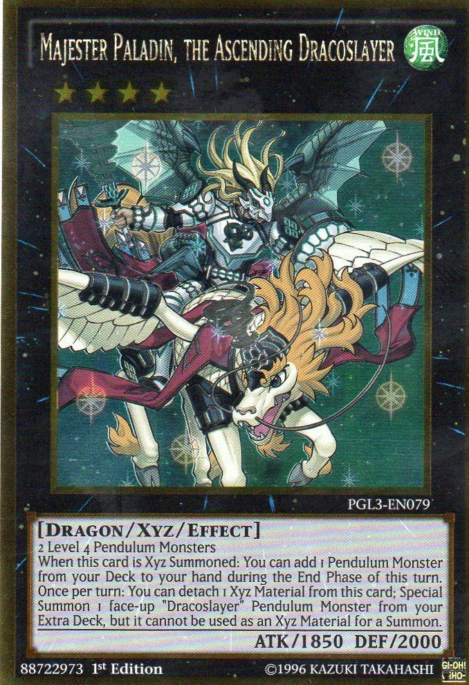 Majester Paladin, the Ascending Dracoslayer [PGL3-EN079] Gold Rare | Rock City Comics