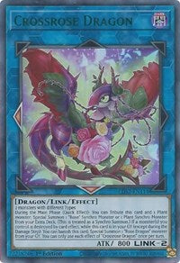 Crossrose Dragon (Green) [LDS2-EN114] Ultra Rare | Rock City Comics