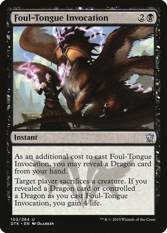 Foul-Tongue Invocation [Dragons of Tarkir] | Rock City Comics