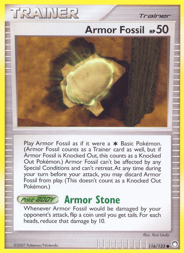 Armor Fossil (116/123) [Diamond & Pearl: Mysterious Treasures] | Rock City Comics