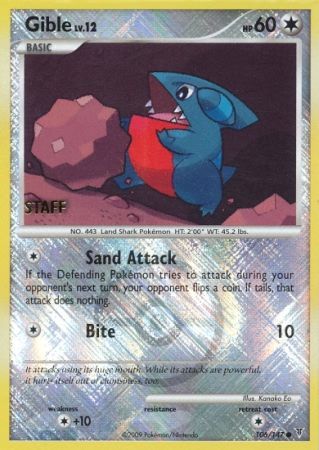 Gible (106/147) (Championship Promo Staff) [Platinum: Supreme Victors] | Rock City Comics