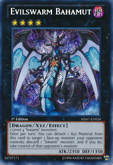 Evilswarm Bahamut [HA07-EN024] Secret Rare | Rock City Comics