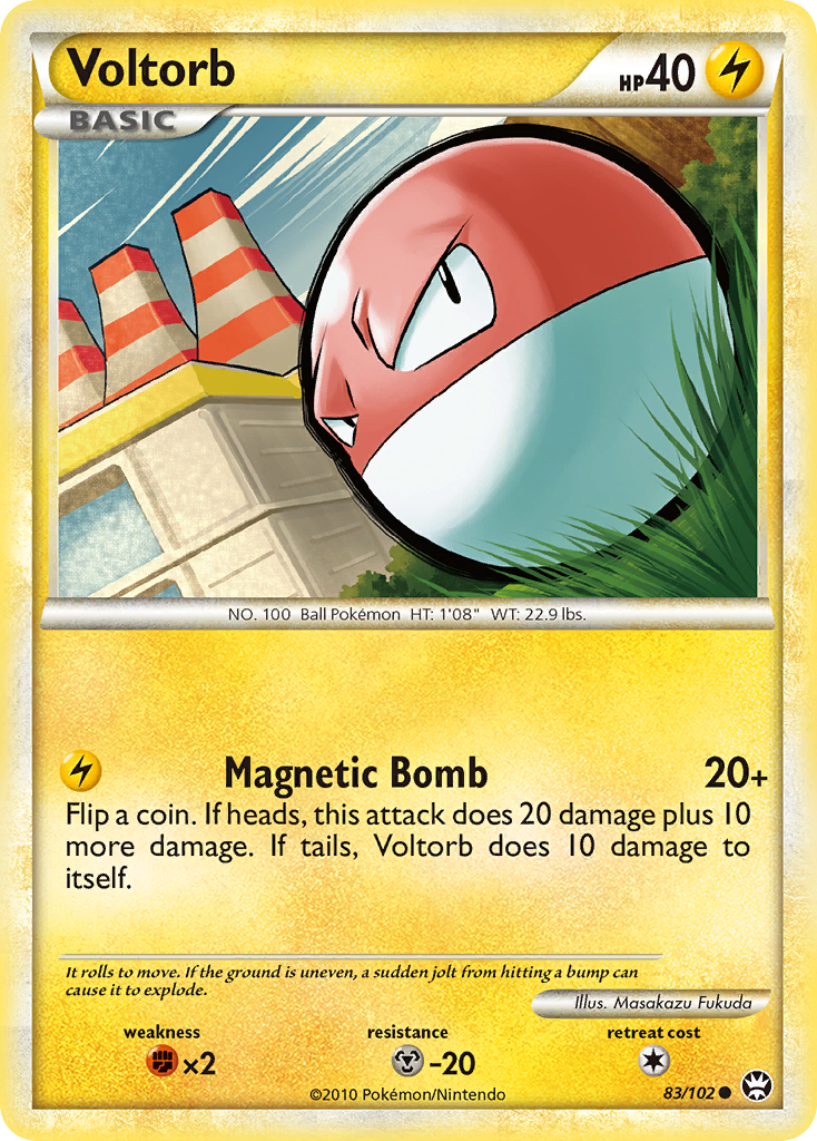 Voltorb (83/102) [HeartGold & SoulSilver: Triumphant] | Rock City Comics