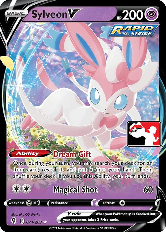 Sylveon V (074/203) [Prize Pack Series One] | Rock City Comics