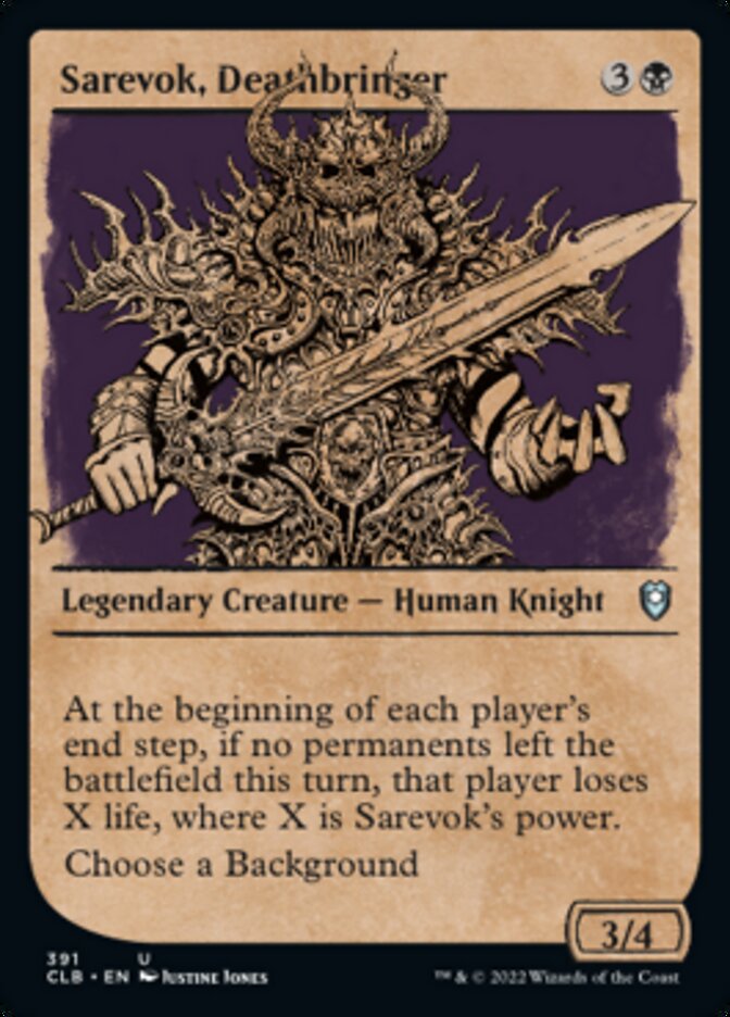 Sarevok, Deathbringer (Showcase) [Commander Legends: Battle for Baldur's Gate] | Rock City Comics