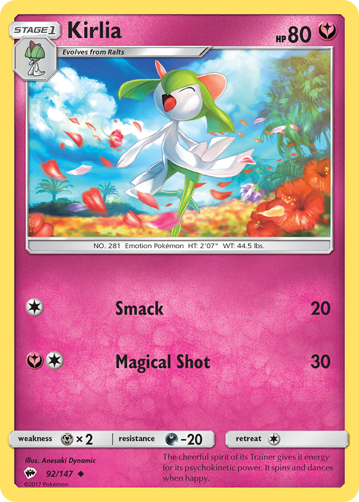 Kirlia (92/147) [Sun & Moon: Burning Shadows] | Rock City Comics