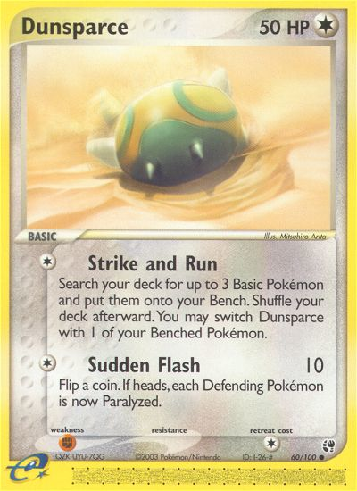 Dunsparce (60/100) [EX: Sandstorm] | Rock City Comics