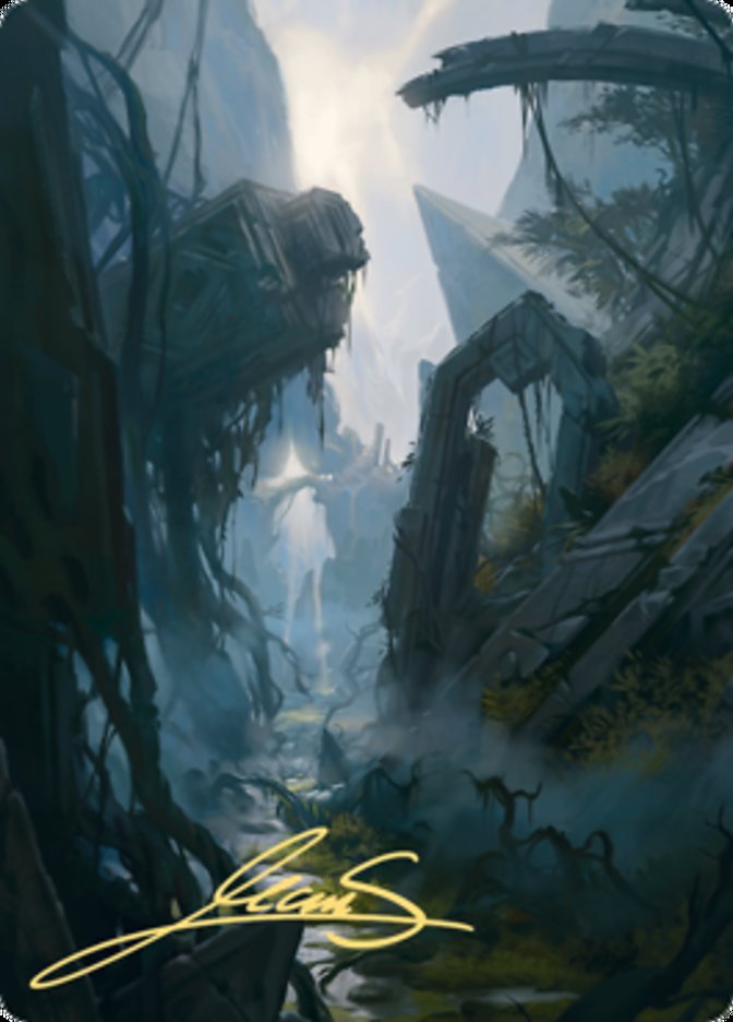 Swamp 2 Art Card (Gold-Stamped Signature) [Zendikar Rising Art Series] | Rock City Comics