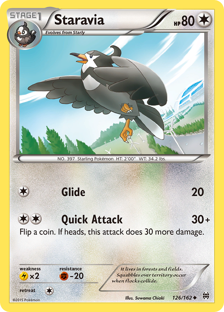 Staravia (126/162) [XY: BREAKthrough] | Rock City Comics