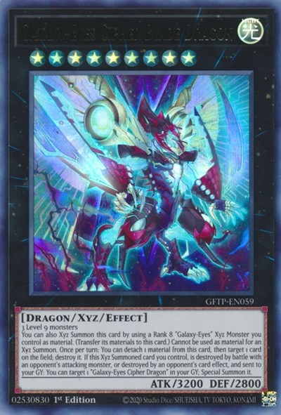 Galaxy-Eyes Cipher Blade Dragon [GFTP-EN059] Ultra Rare | Rock City Comics