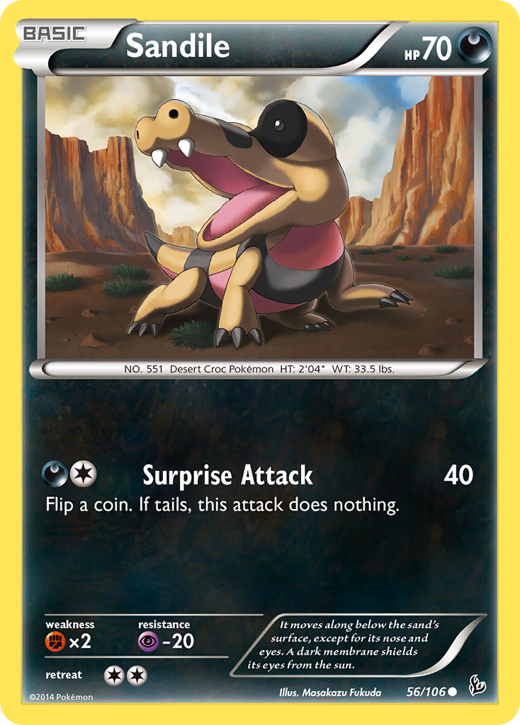 Sandile (56/106) [XY: Flashfire] | Rock City Comics