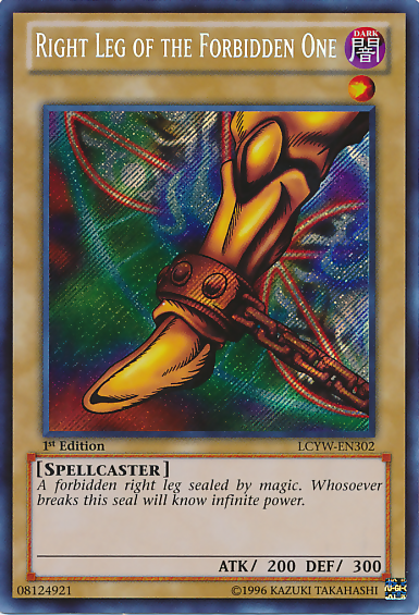 Right Leg of the Forbidden One [LCYW-EN302] Secret Rare | Rock City Comics