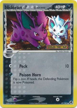 Nidoran (57/101) (Male) (Delta Species) (Stamped) [EX: Dragon Frontiers] | Rock City Comics