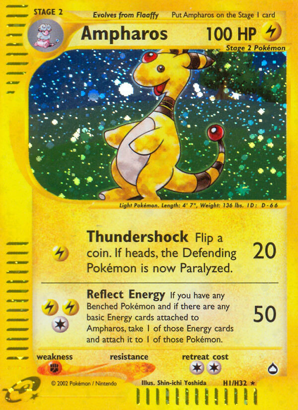 Ampharos (H1/H32) [Aquapolis] | Rock City Comics