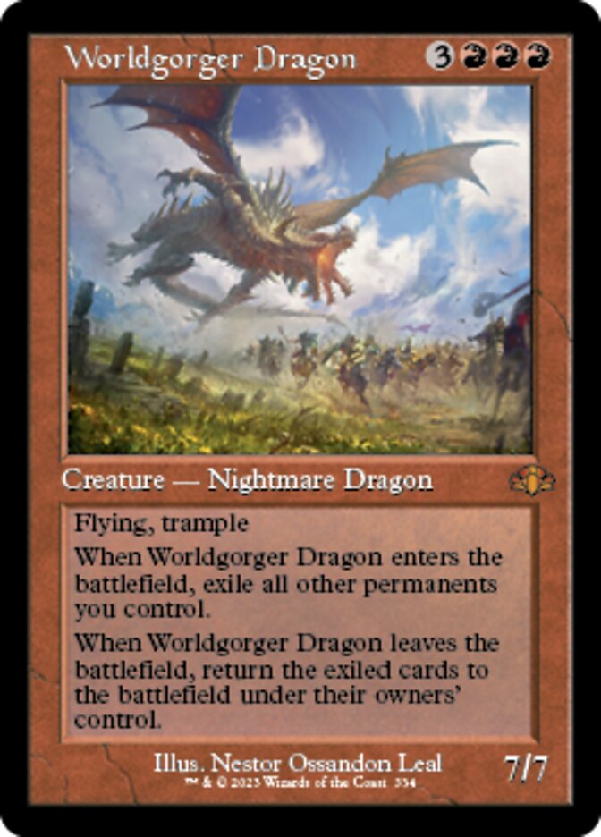 Worldgorger Dragon (Retro) [Dominaria Remastered] | Rock City Comics