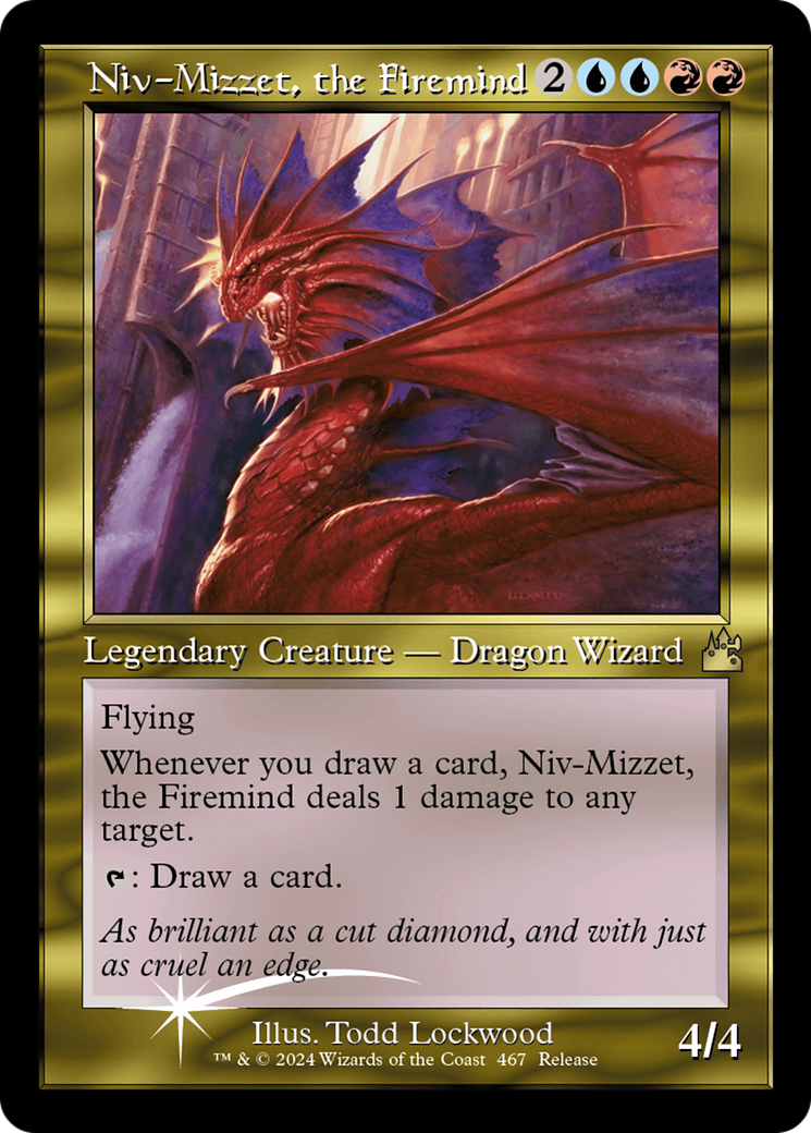 Niv-Mizzet, the Firemind (Retro Frame) [Ravnica Remastered] | Rock City Comics