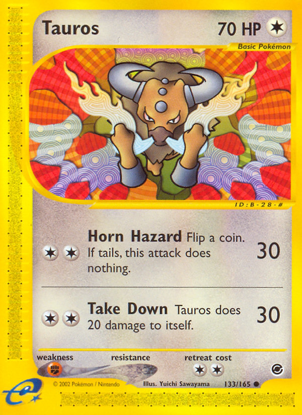 Tauros (133/165) [Expedition: Base Set] | Rock City Comics