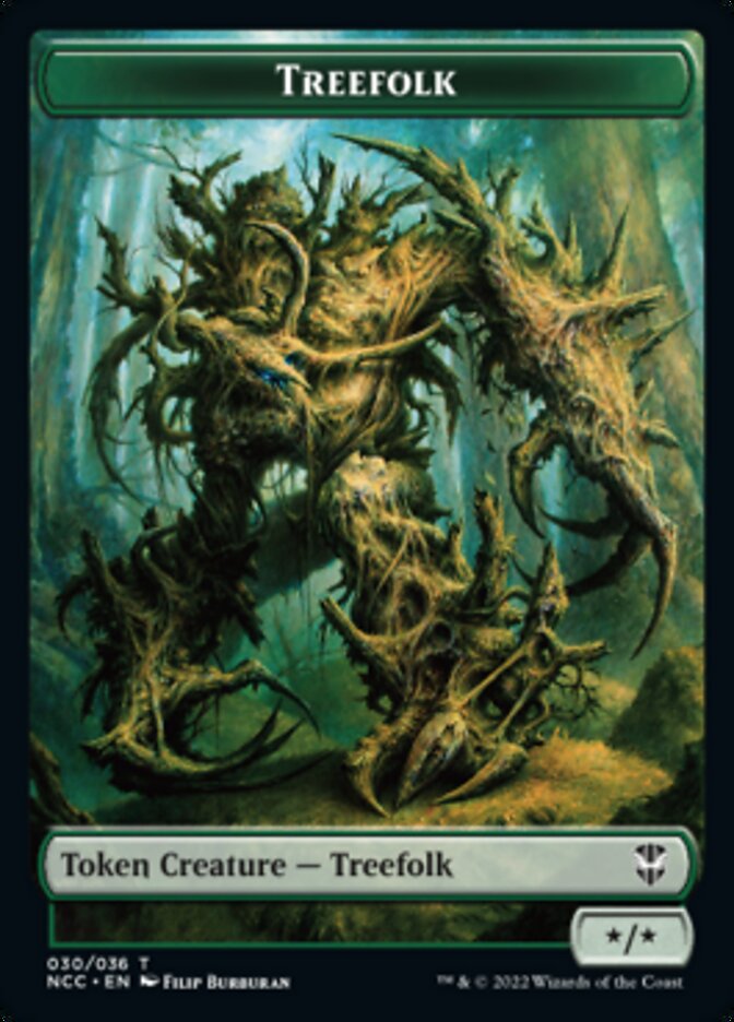 Treefolk // Spider Double-sided Token [Streets of New Capenna Commander Tokens] | Rock City Comics