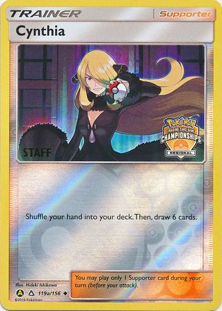 Cynthia (119a/156) (Regional Championship Promo Staff) [Sun & Moon: Ultra Prism] | Rock City Comics