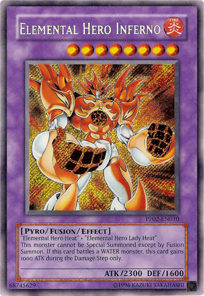 Elemental Hero Inferno [PP02-EN010] Secret Rare | Rock City Comics