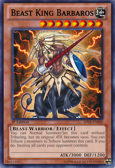 Beast King Barbaros [BP02-EN080] Mosaic Rare | Rock City Comics