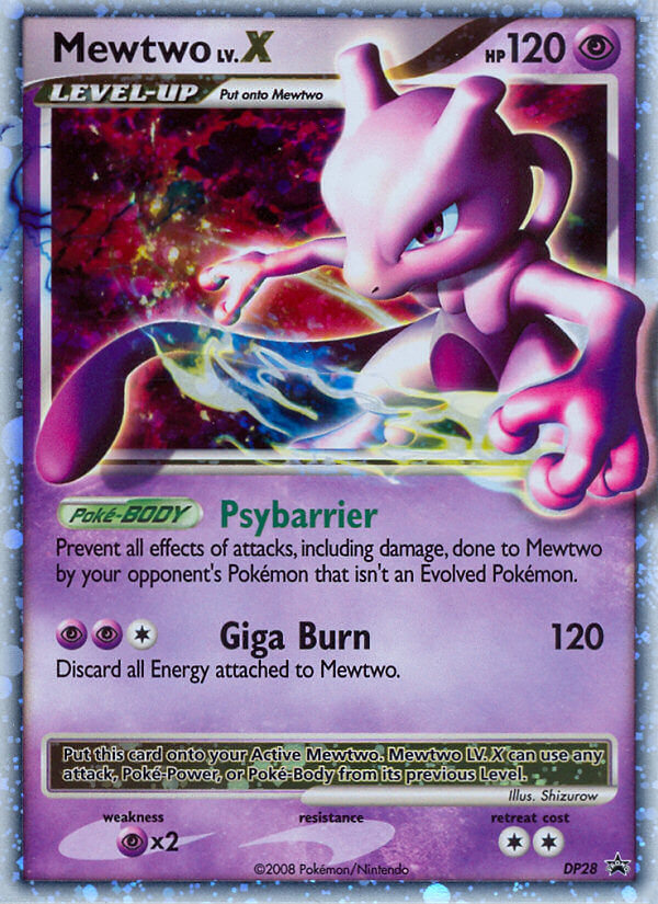 Mewtwo LV.X (DP28) [Diamond & Pearl: Black Star Promos] | Rock City Comics