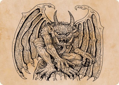 Cloister Gargoyle (Showcase) Art Card [Dungeons & Dragons: Adventures in the Forgotten Realms Art Series] | Rock City Comics