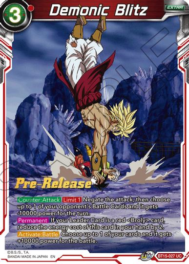 Demonic Blitz (BT15-027) [Saiyan Showdown Prerelease Promos] | Rock City Comics