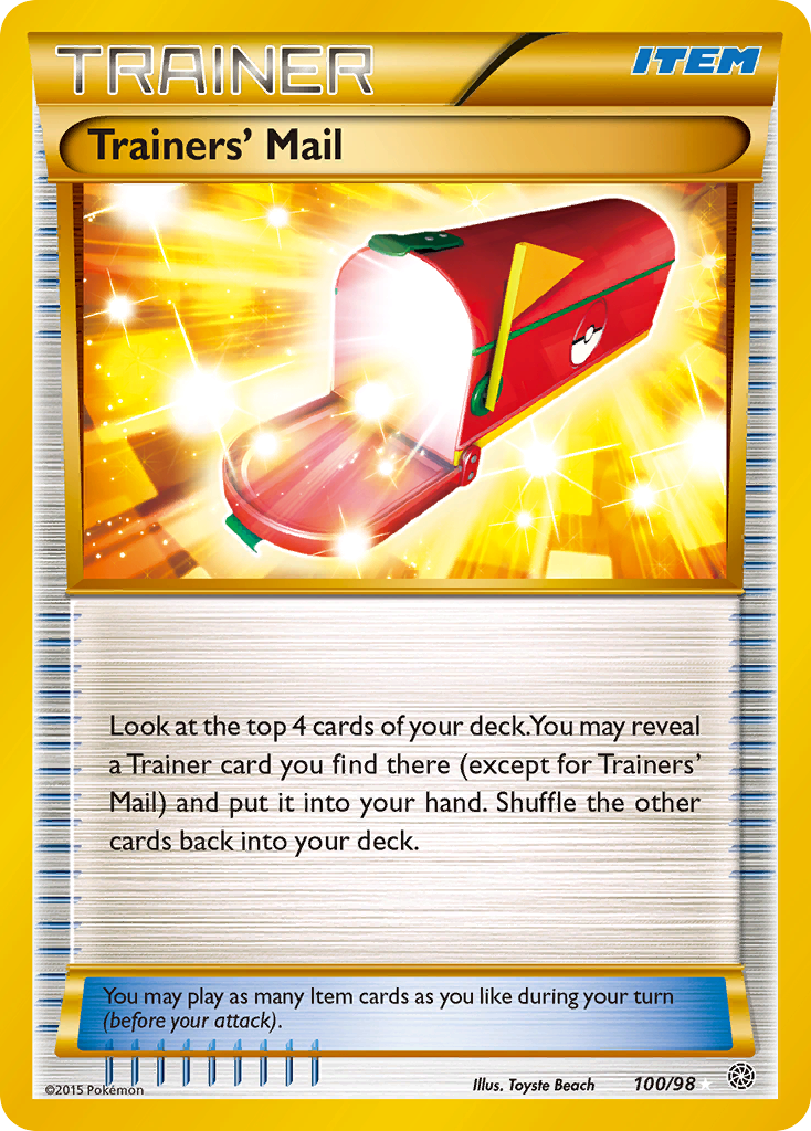 Trainers' Mail (100/98) [XY: Ancient Origins] | Rock City Comics