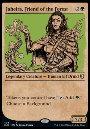 Jaheira, Friend of the Forest (Showcase) [Commander Legends: Battle for Baldur's Gate] | Rock City Comics
