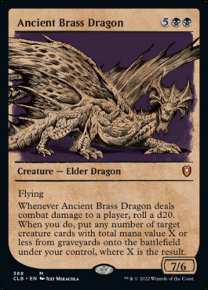 Ancient Brass Dragon (Showcase) [Commander Legends: Battle for Baldur's Gate] | Rock City Comics