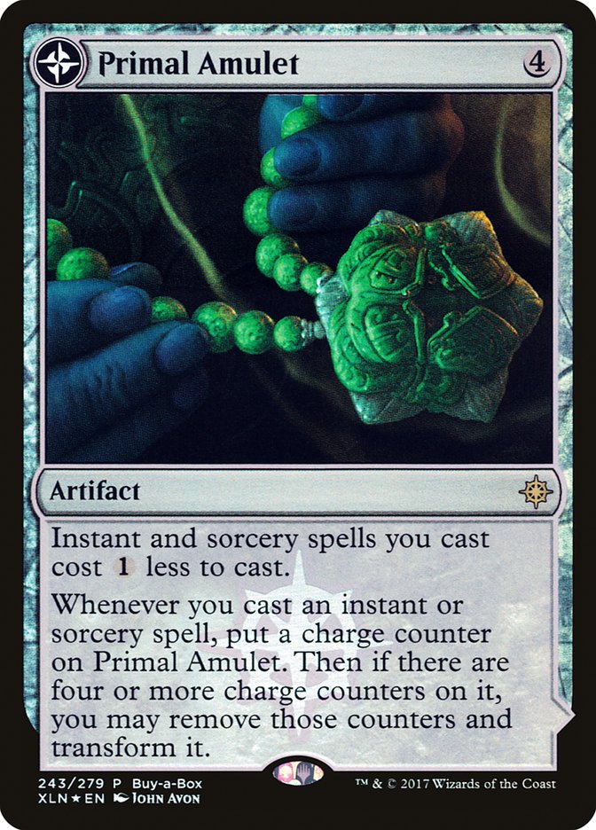 Primal Amulet // Primal Wellspring (Buy-A-Box) [Ixalan Treasure Chest] | Rock City Comics