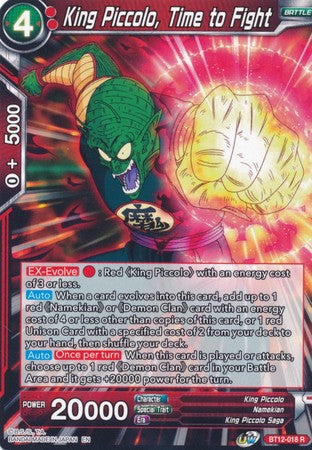 King Piccolo, Time to Fight [BT12-018] | Rock City Comics