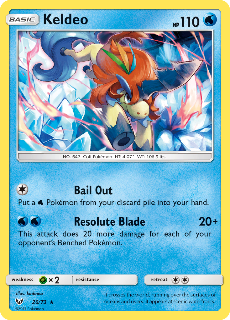 Keldeo (26/73) [Sun & Moon: Shining Legends] | Rock City Comics