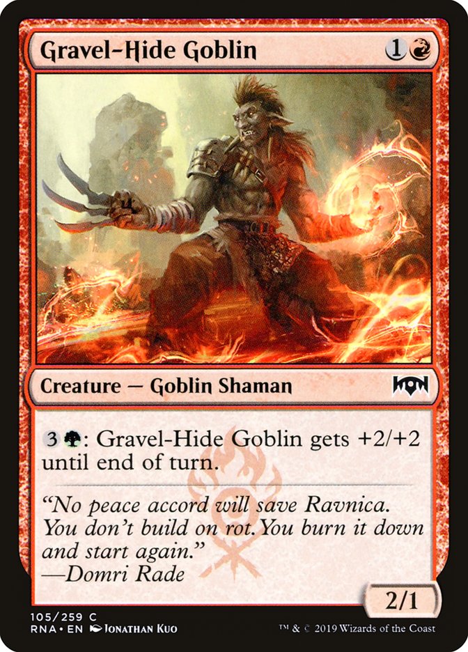 Gravel-Hide Goblin [Ravnica Allegiance] | Rock City Comics