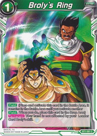 Broly's Ring [BT1-081] | Rock City Comics