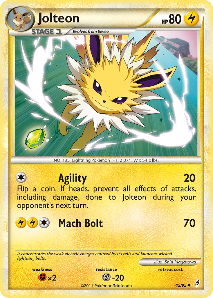 Jolteon (45/95) [HeartGold & SoulSilver: Call of Legends] | Rock City Comics