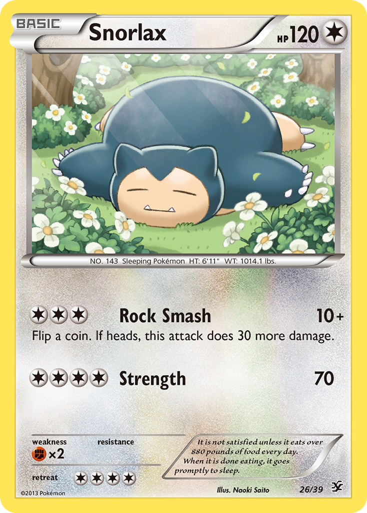 Snorlax (26/39) [XY: Kalos Starter Set] | Rock City Comics