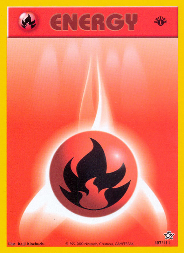 Fire Energy (107/111) [Neo Genesis 1st Edition] | Rock City Comics